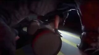 Monstruos gigantes en 3D violan a una chica inocente
