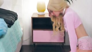 Me gusta hacerme la tonta atascada para que mi hermano me de duro.Sub