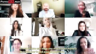 Eva Elfie - Reunión por Zoom Sub Esp