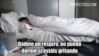 Hijastras corrompen a papi sub.