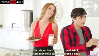 Dándole una creampie a mi madrastra por Navidad – sub español