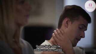 Mi suegra mira porno pero cuando la pillo me folla sub