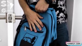 La sexy enfermera tetona me saca leche sub español