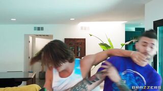 A la gamergirl le dan creampie doble