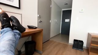 Me la follo cuendo ella regreso del gym y me corro dentro (creampie)