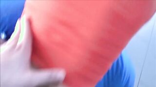 La vecina en sus estiramientos me la follo