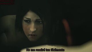 Animación. Lara Croft destruida por semental. Sub español