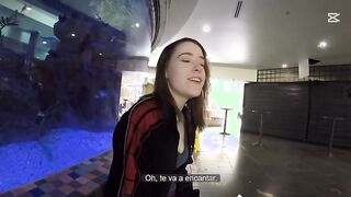 adolescente pálida se folla a un desconocido en el tren Alice Merchesi sub esp