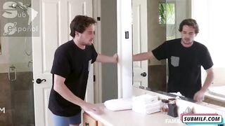 Mi madrastra curando mi erección con su sexy culo .... subt