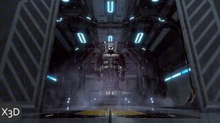 Animación 3D gato negro contra Venom