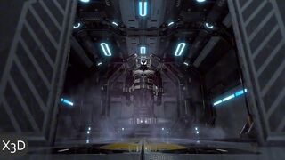 Animación 3D. Gato negro contra Venom