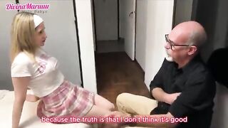 Jovencita Argentina se coje al viejo por dinero . Audio español. Subtitulos ingles