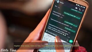 Naive Nun is tricked by WhatsApp and exorcises a cock