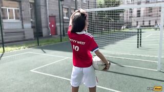 I wanted to watch the Euro 2024 football match, but I was fucked in Anal and got cum on my face!