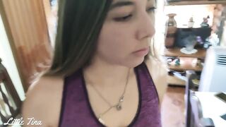 Neighbor fools naive teen to fuck her big ass