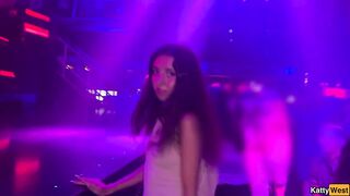 Fucked cutie in all holes in the nightclub toilet