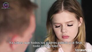 intercambio entre familia parte hermanastros