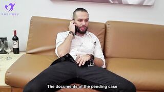 mi jefe me invita a su casa a follar y su mujer casi nos descubre