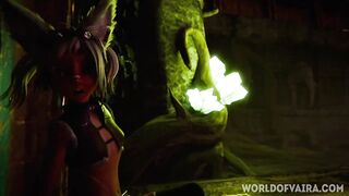 Animación 3D hentai. Templo de Coom. Subtitulado Español