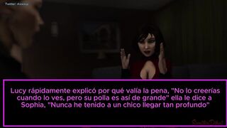 Animación 3D hentai. Visita inesperada de la BBC. Subtitulado Español