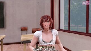 Animación 3D hentai. Dakota 2 . Subtitulado Español (video juego) TRANS