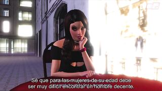 Animación 3D hentai. Dakota 3. Subtitulado Español (video juego) TRANS