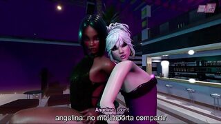 Animación 3D hentai. Dakota 4. Subtitulado Español (video juego) TRANS