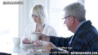 Grandfather tricks his granddaughter with his prostate to fuck her