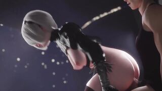 Animación 3D.  Taimanin-Kiriko. Subtitulado Español