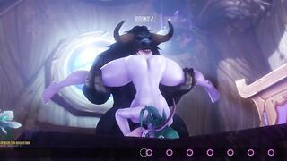 Animación 3D. Variedad enormes pollas/escenas sexo duro a ritmo buen Techno