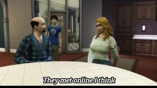 Animación 3D. Madrastra TRANS folla hijastro