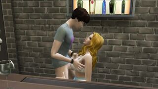 Animación 3D. Madrastra TRANS folla hijastro