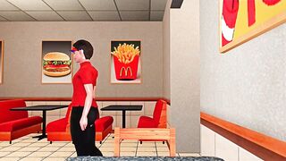 Animación 3D. El chico del Mcdonald's TRANS. Pat. 2