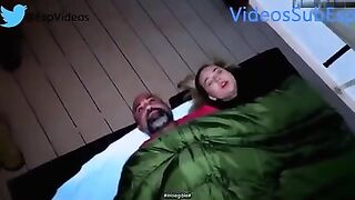 Acampando con papá.