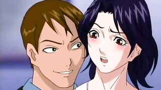 Animación hentai sin censura. Haitoku Tsuma: Episodio 1. Subtitulado Español anal doble penetración