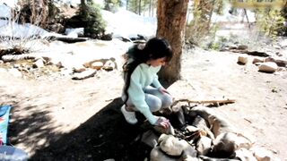 Una sorpresa de papa durante la acampada sub.