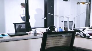 Eng Sub] Married Secretary, Creampie Sex In The President's Office Filled With Sweat And Kisses