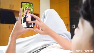 Folla a su madrastra latina cuando el padre sale de la habitación