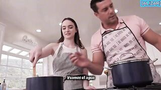 Hazel Moore Tomando el culo de mi hijastra Sub esp