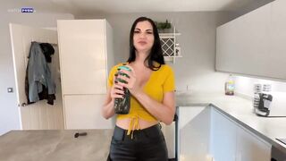 Babysitter with huge boobs fucks me.(SUB ESPAÑOL )
