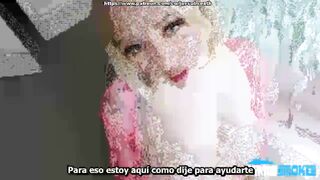 Lucky Kay Love: No necesitas tus manos, puedo cuidar tu polla, cariño Sub Español