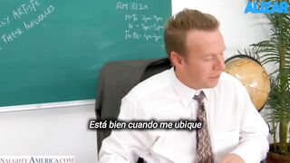 Jennifer White Follada por el culo por su profesor Sub esp