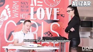 Valentina Nappi Una profesora con gafas Sub esp