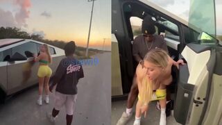 Cogiendo en la carretera