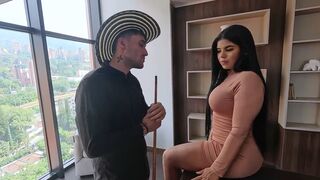 Morena cogiendo con su jefe