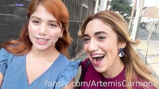 My cumwalk with Marina