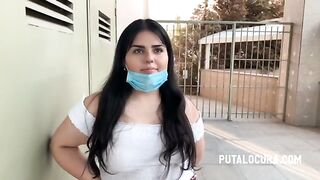Amelia  Chubby de 19 años Pillada en la Calle Esp