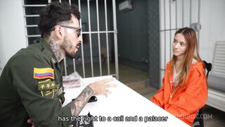 Latina Little Chloe arrestada y sexo anal
