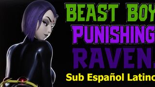 beast boy punishing raven(SUB) By smitty34