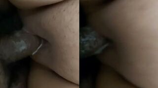 Fucked fend while after he cum inside her